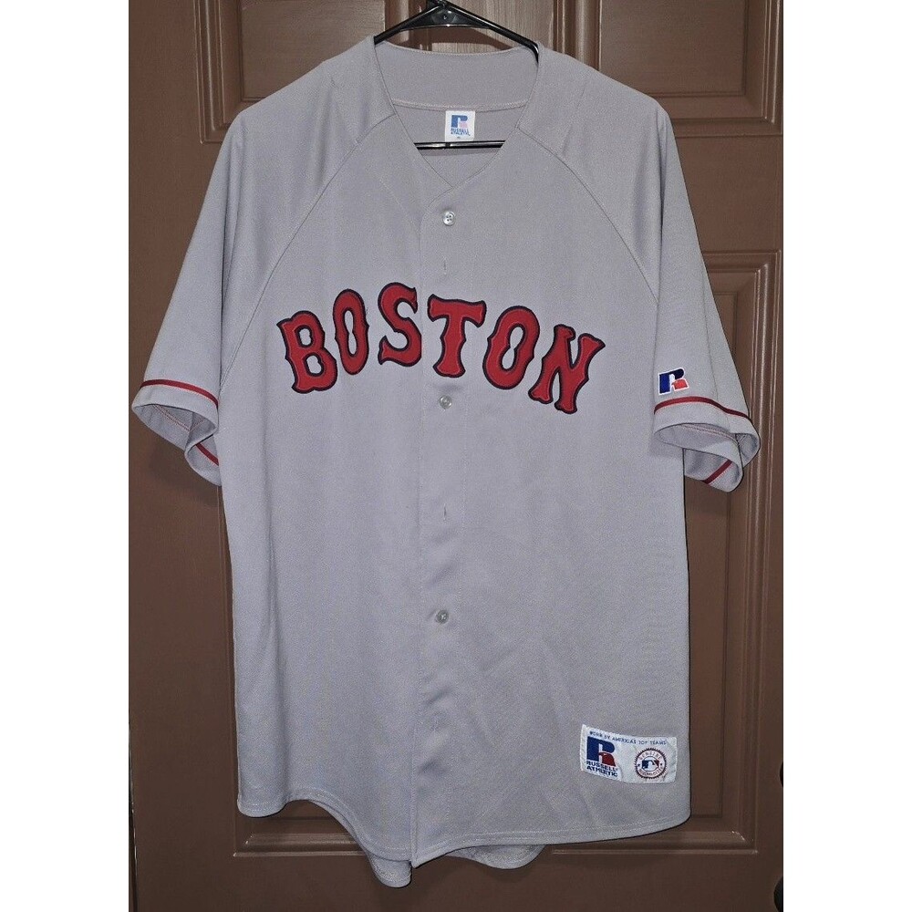 Baseball Jersey Boston Red Sox Grey Russell Athletics XL